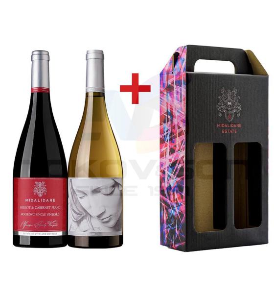 вино Midalidare Estate Silver Angel Sauvignon Blanc & Merlot & Cabernet Franc Gift Box
