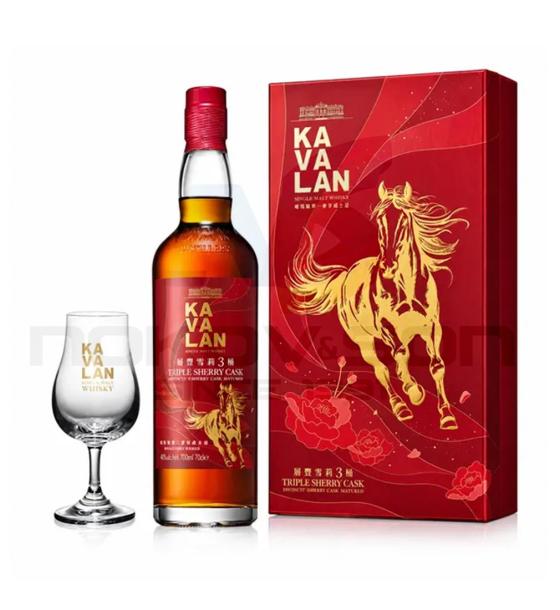 уиски Kavalan Triple Sherry Cask With Glass 700 ml