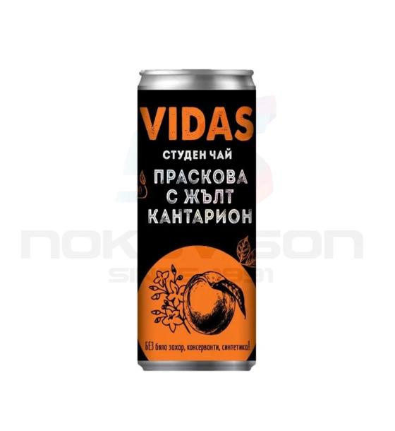студен чай Vidas Праскова с жълт кантарион