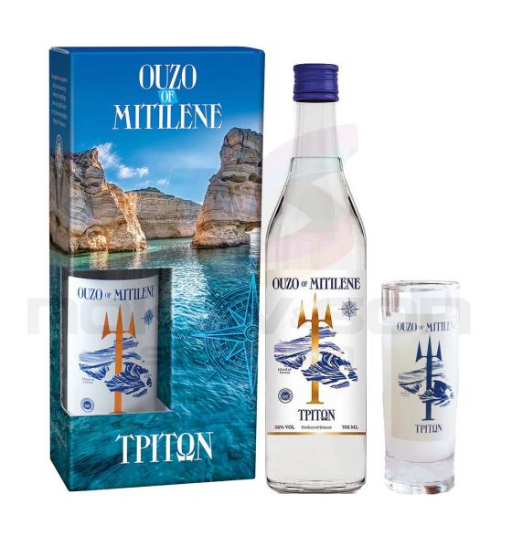 узо Mitilene Triton Gift Box With Cup