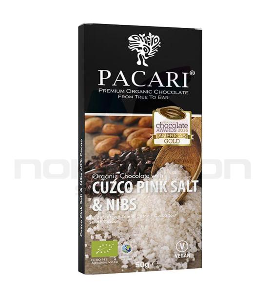 био шоколад Pacari Organic Chocolate with Cuzco Pink Salt