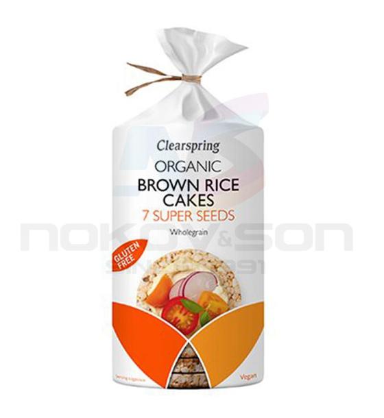 оризовки Clearspring Organic Brown Rice Cakes 7 Super Seeds