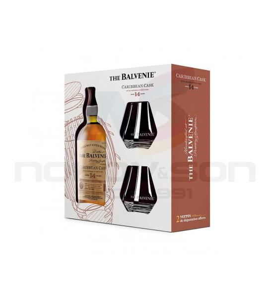 уиски The Balvenie Caribbean Cask Gift Box With 2 Cups