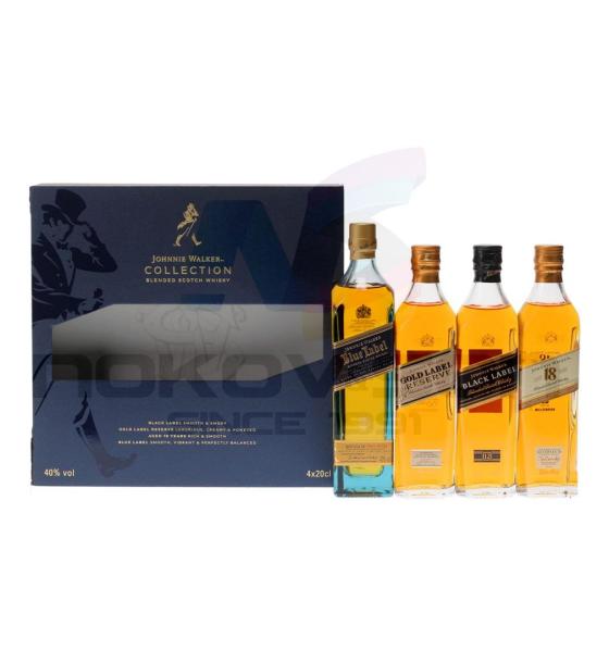 уиски Johnnie Walker Johnnie Walker Black Label & Johnnie Walker Gold Label Reserve & Johnnie Walker Platinum & Johnnie Walker Blue Label Collection Pack