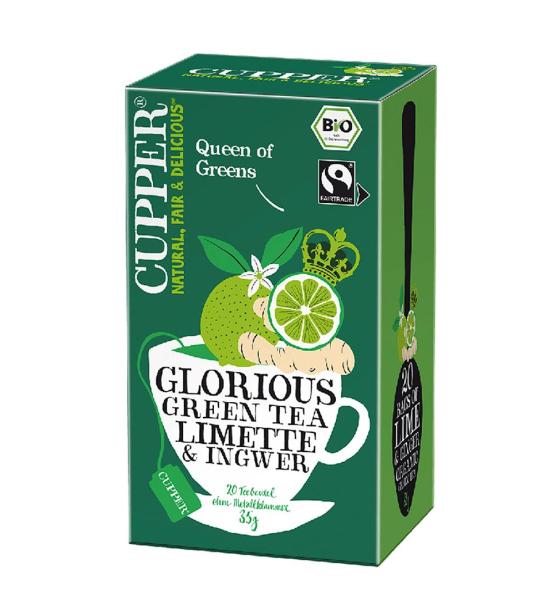 био чай Cupper teas Glorious Limette & Ingwer