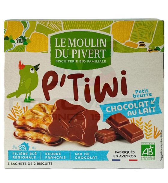 био бисквити Le Moulin Du Pivert Petit Beurre Chocolate Au Lait