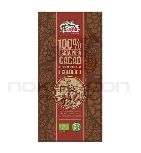 био какаова маса Chocolates Sole 100% Pasta Pura Cacao