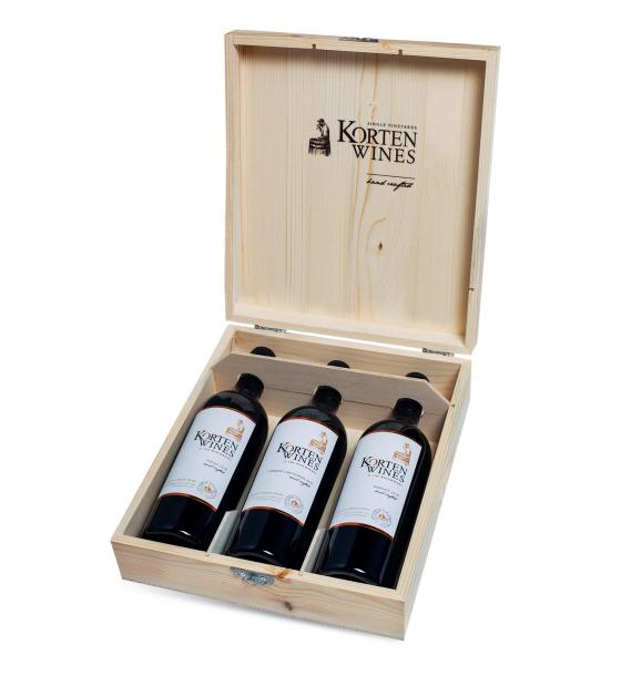 вино Korten Wines Cabernet Sauvignon & Merlot & Syrah Gift Box