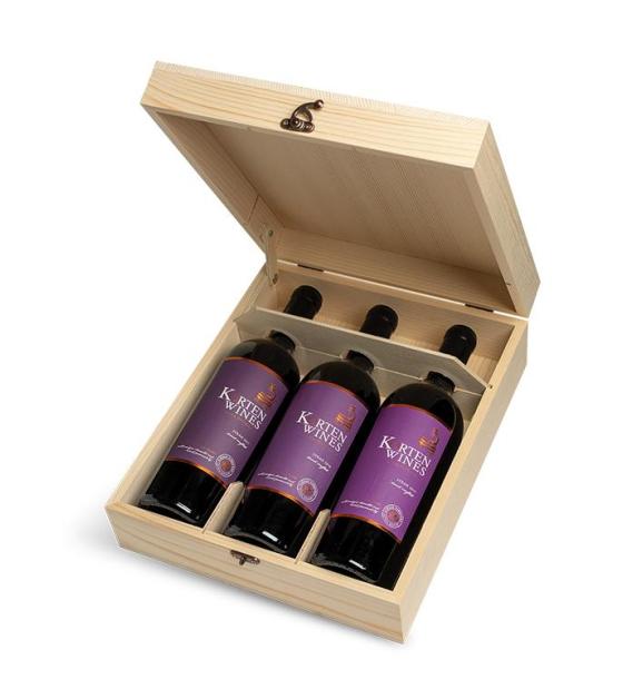 червено вино Korten Wines Enoteka Trilogy Syrah 2017 & Syrah 2018 & Syrah 2019