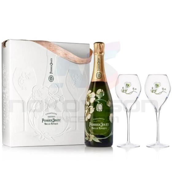 шампанско Perrier Jouet Belle Epoque Gift Box With Glasses