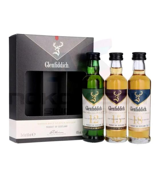 уиски Glenfiddich Single Malt 12YO & 15YO & 18YO Gift Box