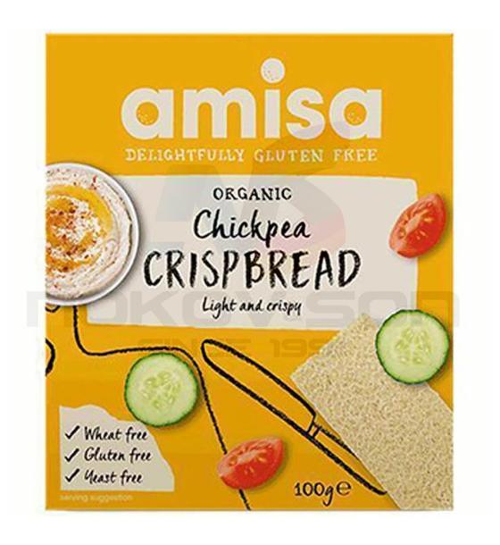 крекери Amisa Organic Chickpea Crispbread