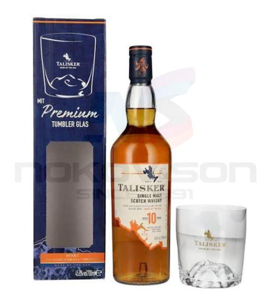 уиски Talisker 10YO Gift Box With Tumbler Glas 700 ml