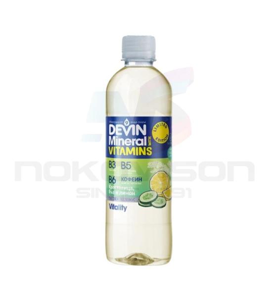 минерална вода Devin Mineral with Vitamins Краставица & Лимон & Бъз