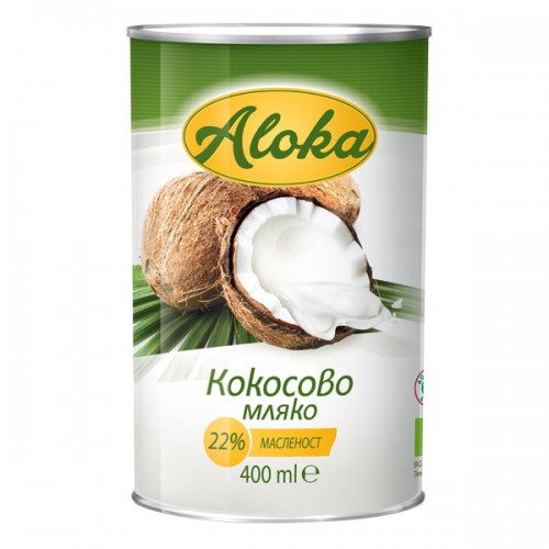 БИО кокосово мляко Алока 400мл 22% масленост