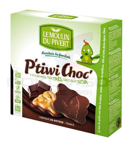 био бисквити Le Moulin Du Pivert P'tit Beurres Tres Chocolat Noir