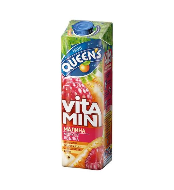 натурален сок Queen's Vitamini Малина & Морков