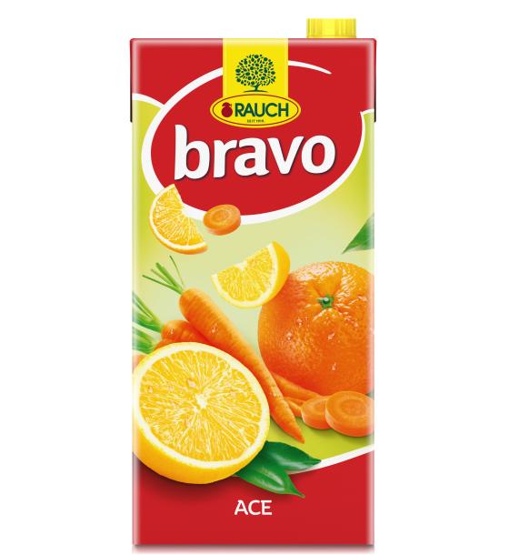 напитка Раух Браво 2л портокал, морков и лимон АСЕ 15%