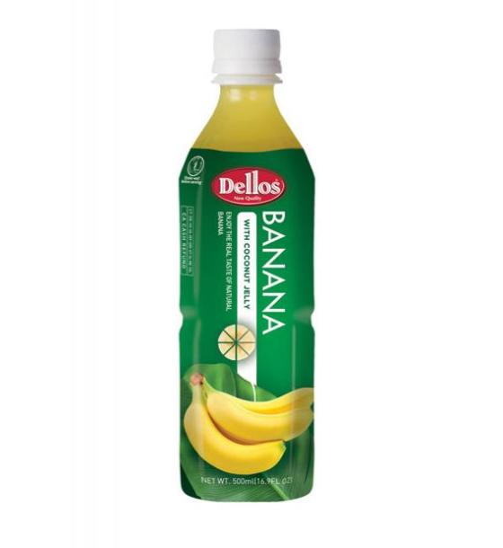 плодова напитка Dellos Banana с парченца Кокос