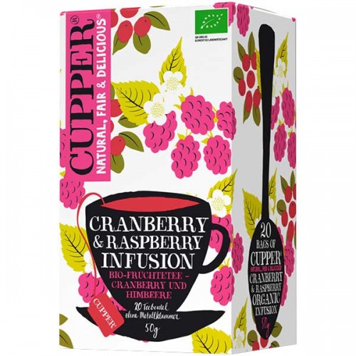 био чай Cupper teas Infusion Cranberry & Raspberry