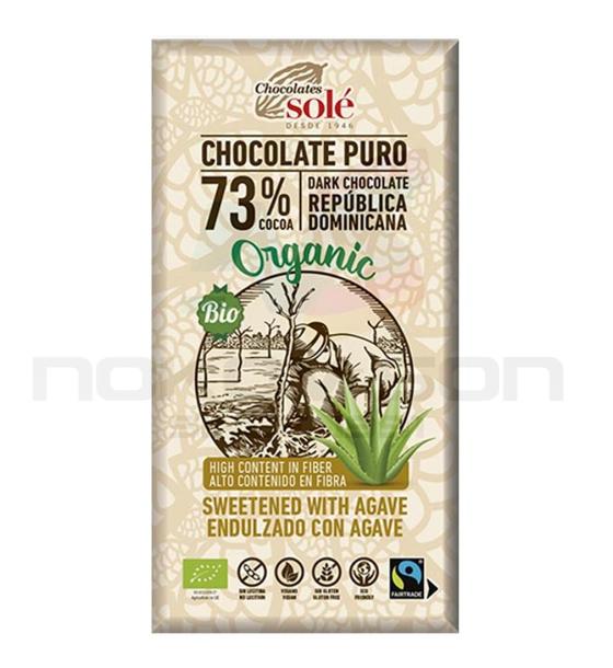 био шоколад Chocolates Sole Dark Chocolate 73% Sweetened with Agave