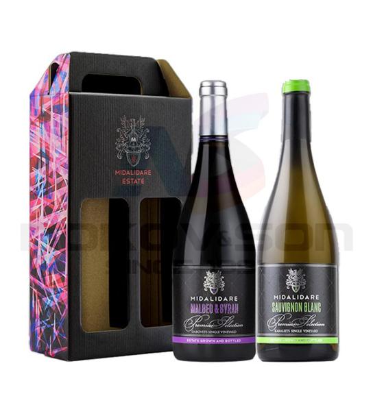 вино Midalidare Estate Premium Selection Sauvignon Blanc & Malbec & Syrah Gift Box