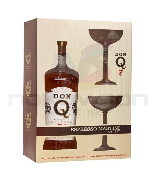 ром Don Q Reserva 7YO Gift Box With Espresso Martini Glass