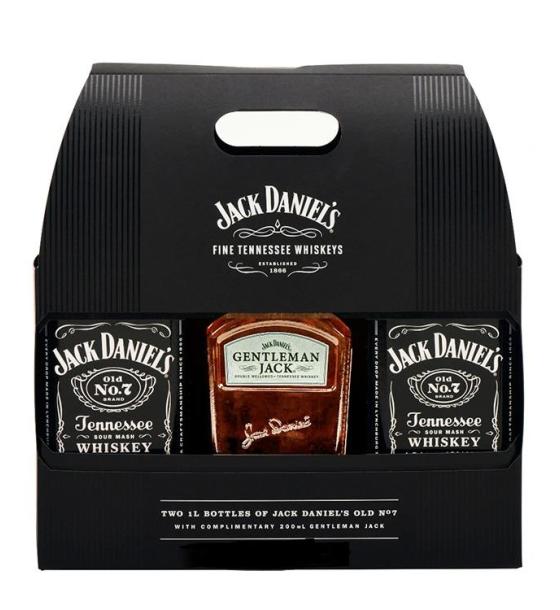уиски Jack Daniel's 2x1L Jack Daniel's + Gentlemen Jack 200ml Gift Box
