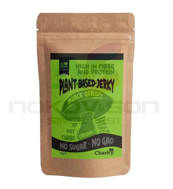 био джърки Cherky Plant Based Jerky Black Garlic Coffee
